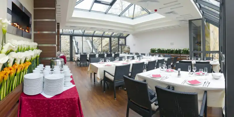 Glass terrace